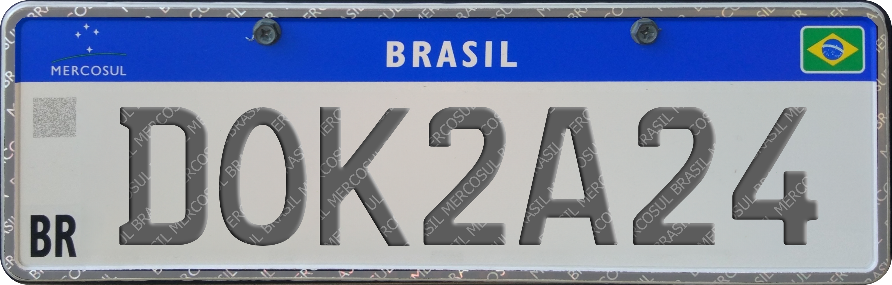 Ilustração de uma placa cinza DOK 2024