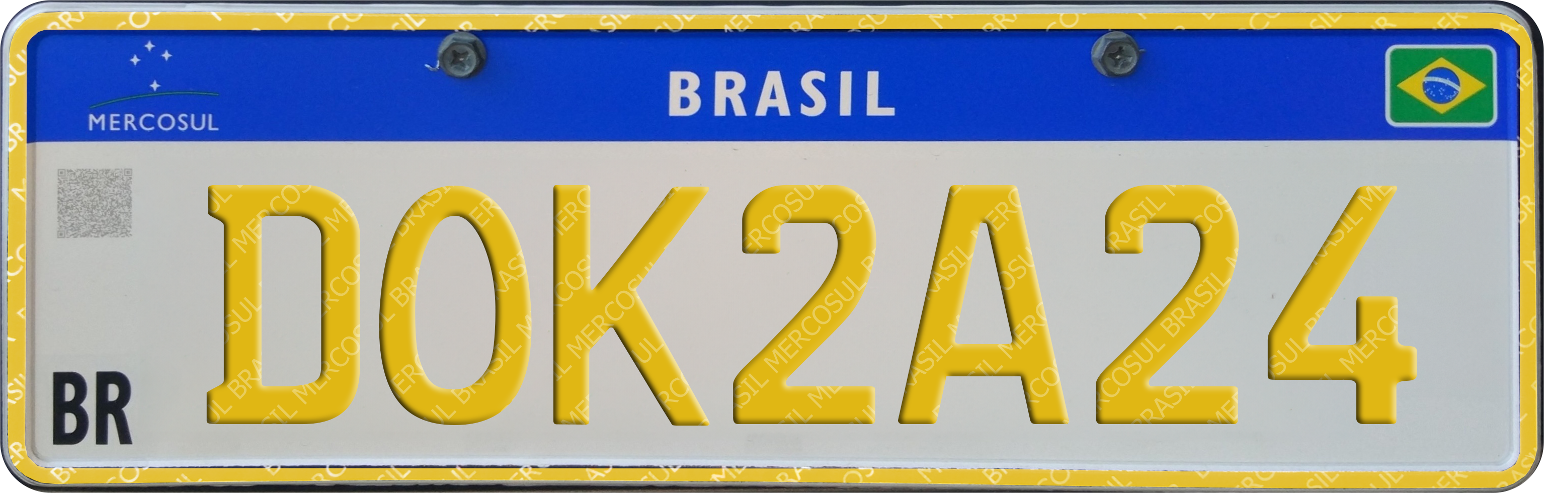 Ilustração de uma placa dourada DOK 2024