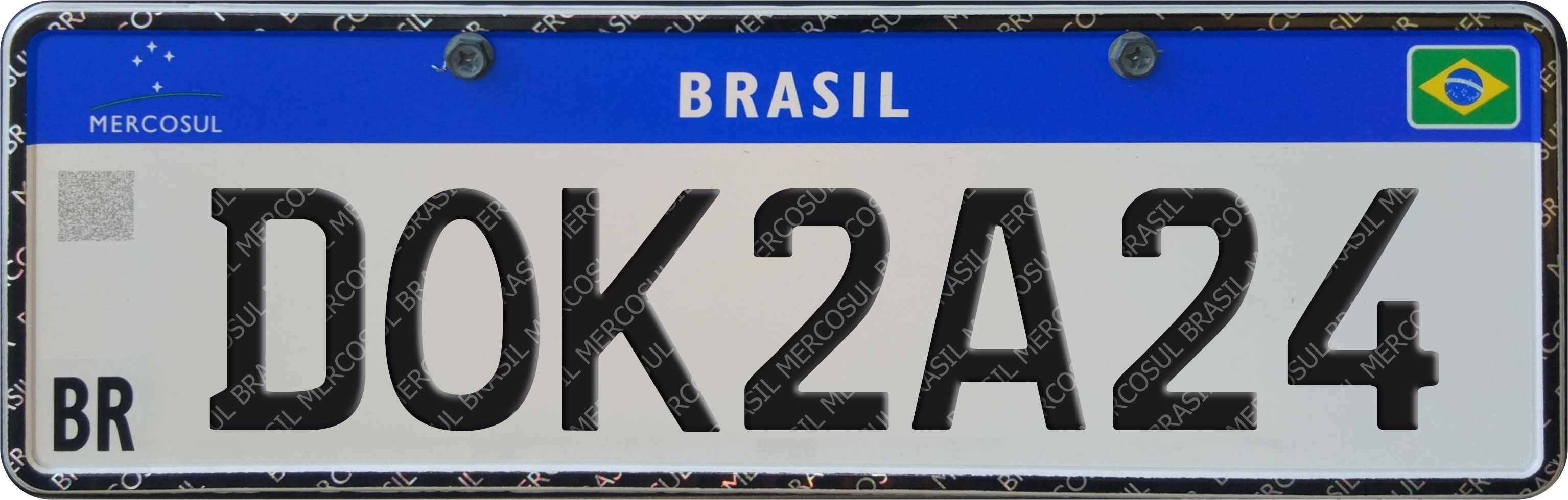 Ilustração de uma placa preta DOK 2024